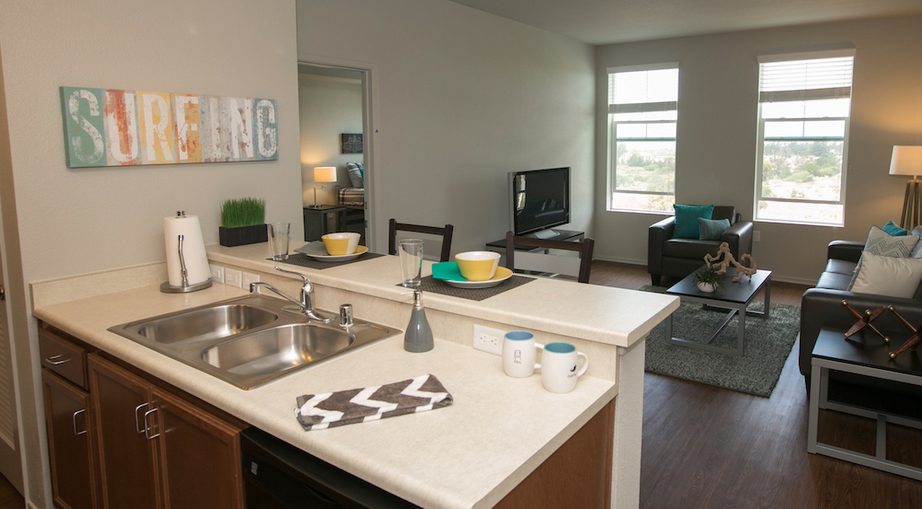 The Promontory apartment kitchen