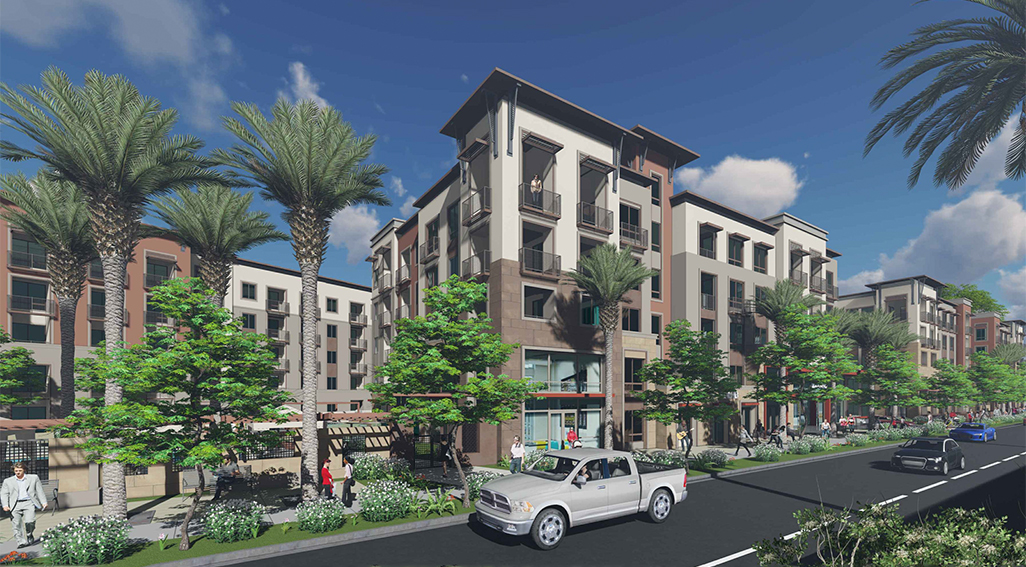 Artist's rendering of Clarendon apartments