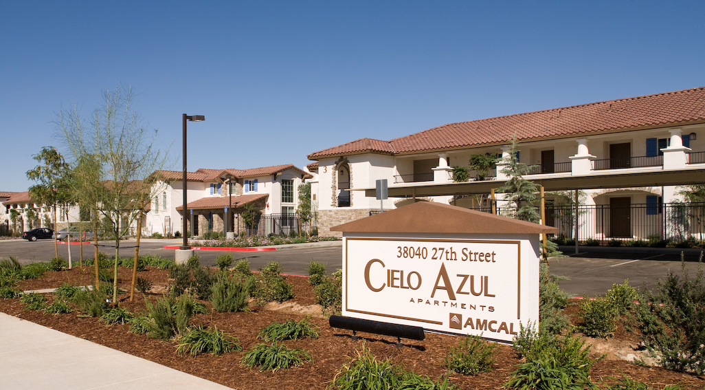 Cielo Azul apartment building with monument sign
