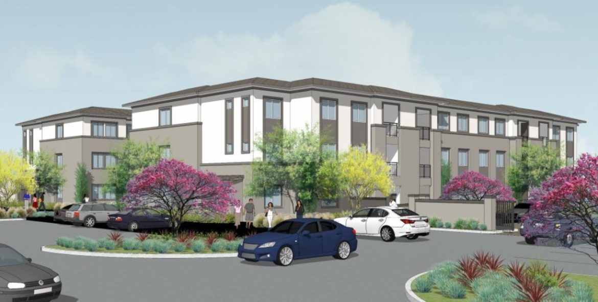 Artist's rendering of Antioch apartments