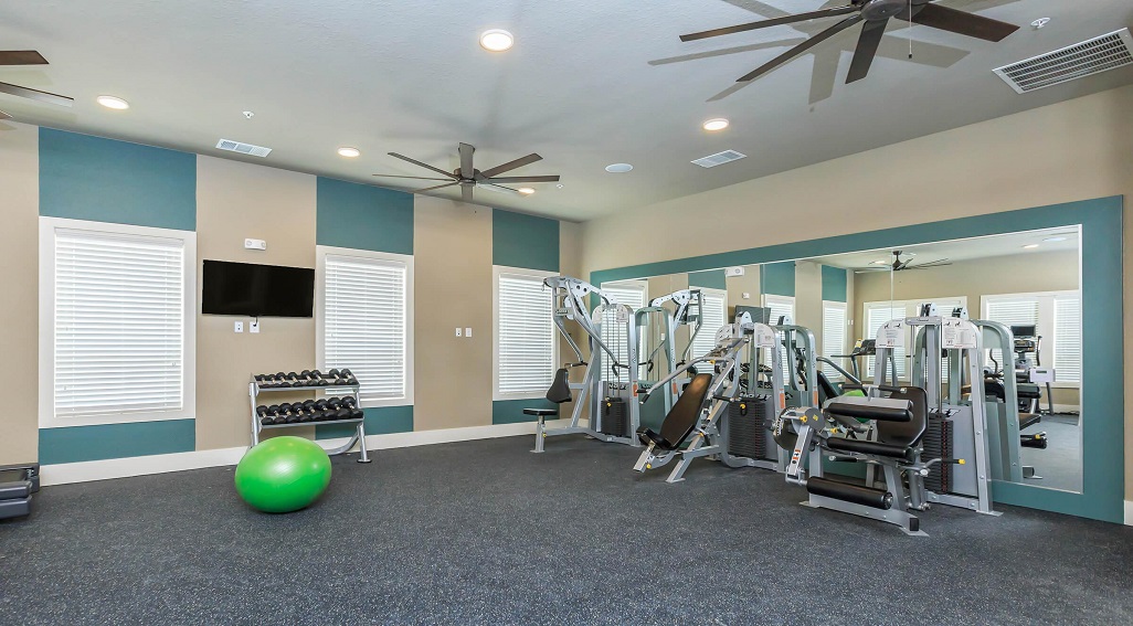 Harmon apartments fitness room