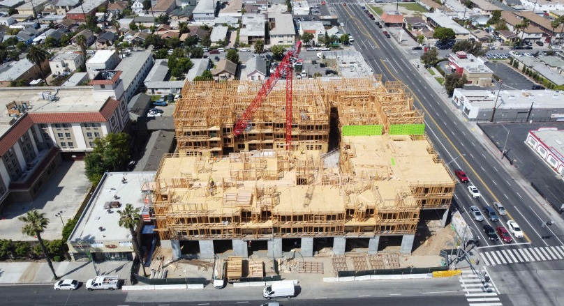 Las Ventanas construction view