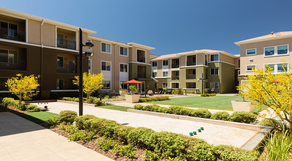 Antioch Apartments bocce ball court