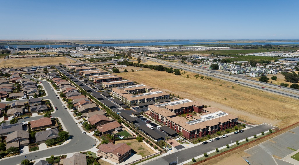 Antioch Apartments overview drone photo